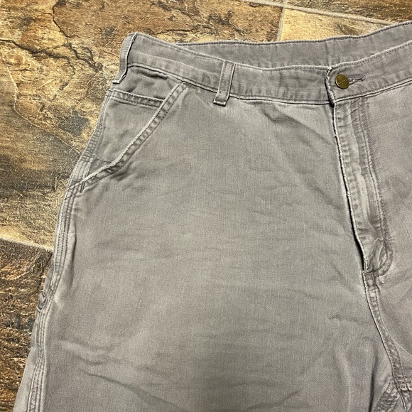 Men’s Gray Carhartt Shorts Men’s Size 38 - Picture 2 of 6